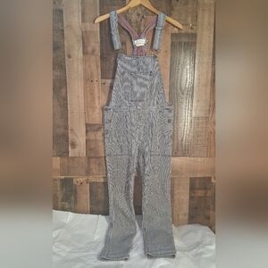 Purnell Striped Denim Overalls Size 4/27
